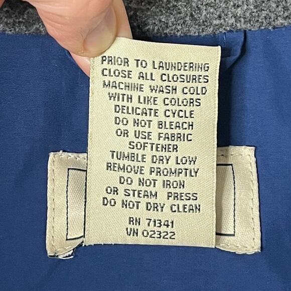 L.L. Bean Women's Soft Shell Vest M Blue Fleece Lined Full Zip Mock Neck 0PF03 - Picture 6 of 6